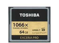 Toshiba CompactFlash® Exercia™ Pro - Highest Write Speed