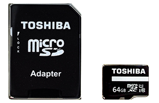 Toshiba MicroSD Card with Adapter